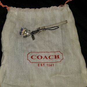 Authentic Coach Cell phone charm